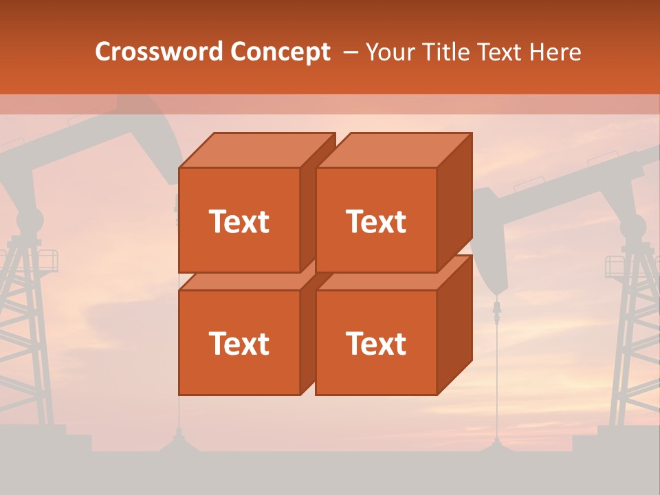 Well Barrel Construction PowerPoint Template
