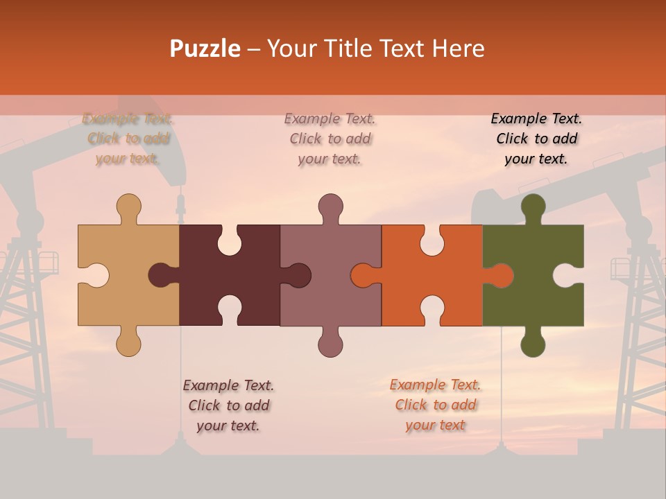 Well Barrel Construction PowerPoint Template