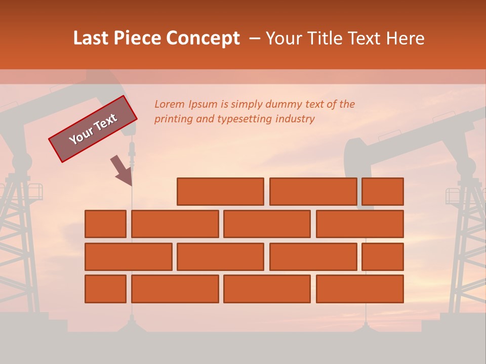Well Barrel Construction PowerPoint Template