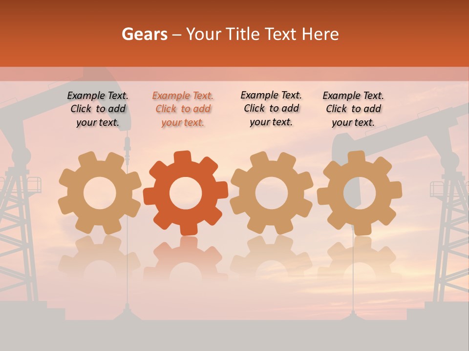 Well Barrel Construction PowerPoint Template