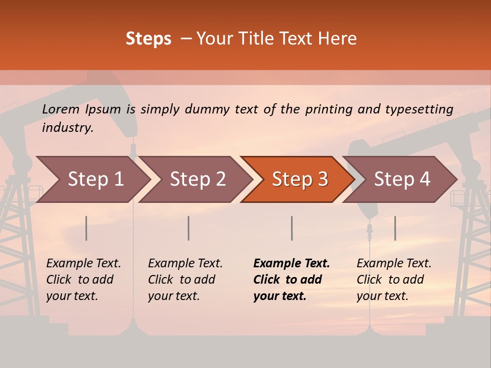 Well Barrel Construction PowerPoint Template