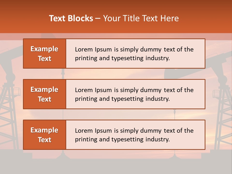 Well Barrel Construction PowerPoint Template