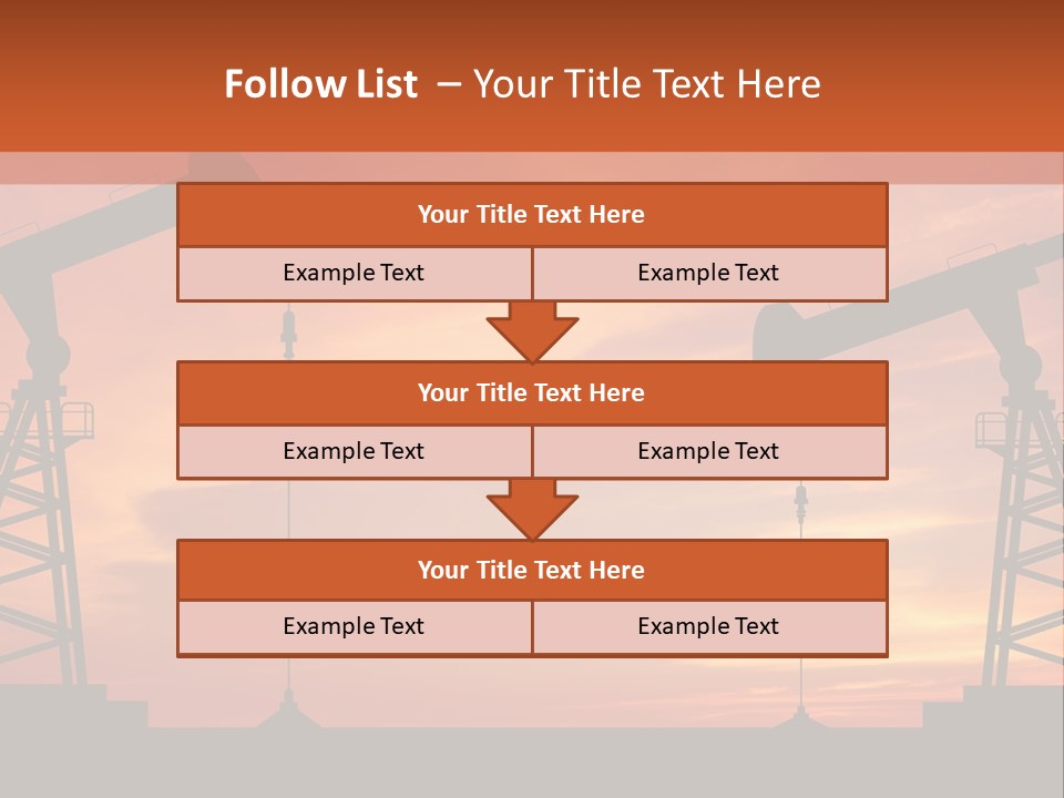 Well Barrel Construction PowerPoint Template