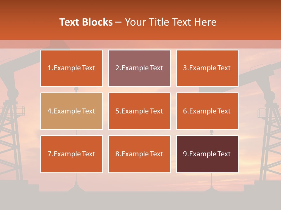 Well Barrel Construction PowerPoint Template