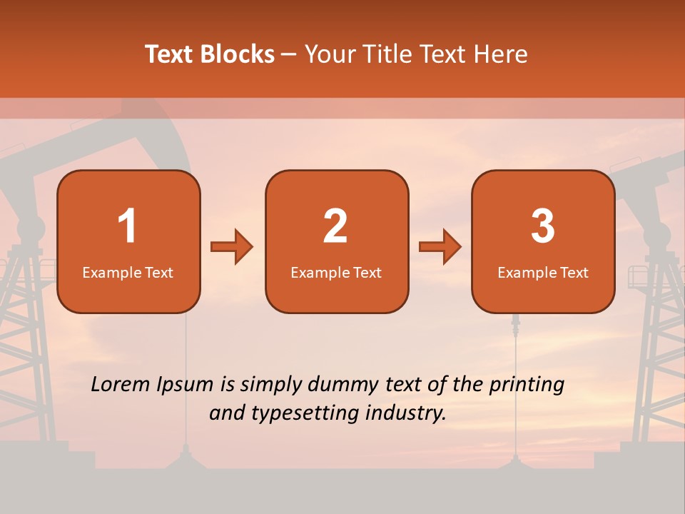 Well Barrel Construction PowerPoint Template