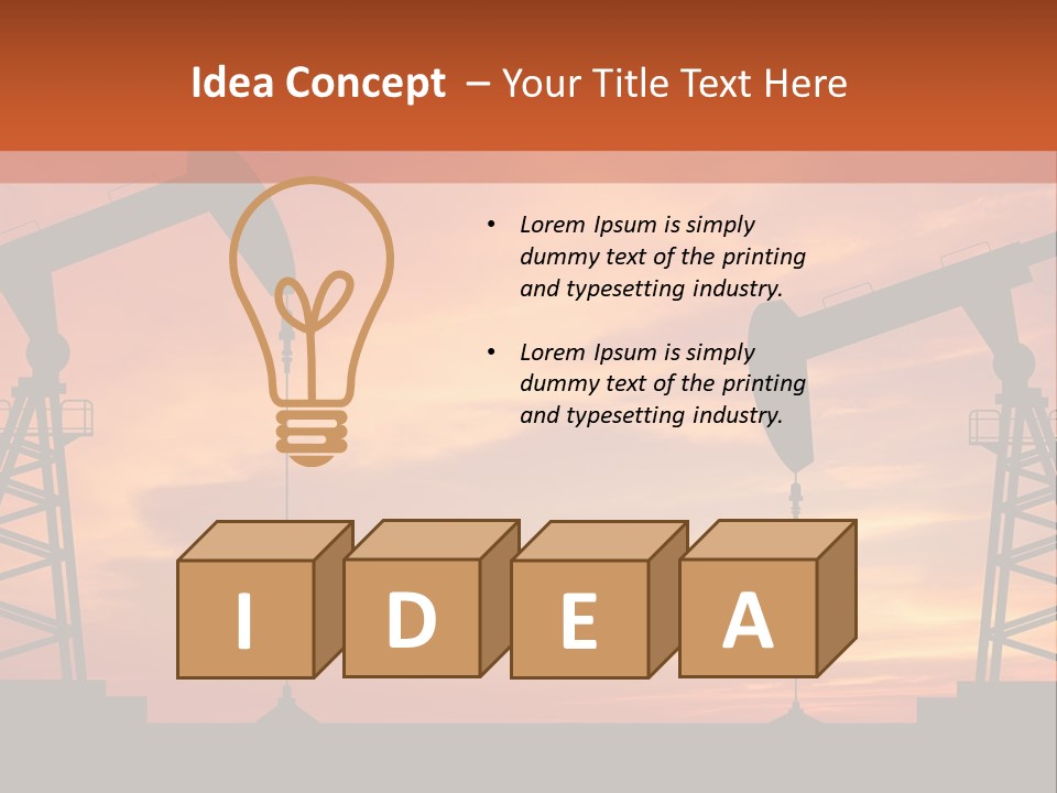 Well Barrel Construction PowerPoint Template