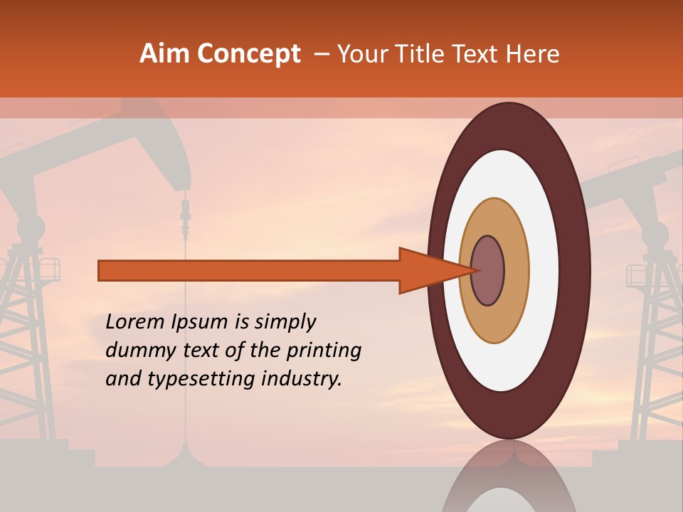Well Barrel Construction PowerPoint Template