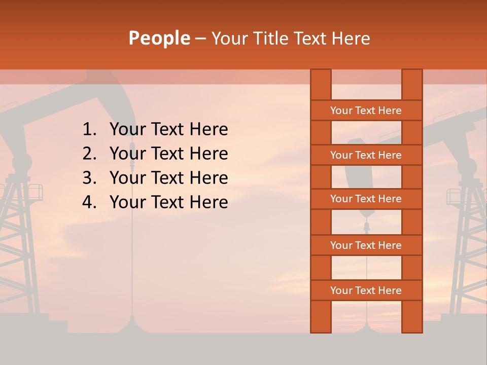 Well Barrel Construction PowerPoint Template