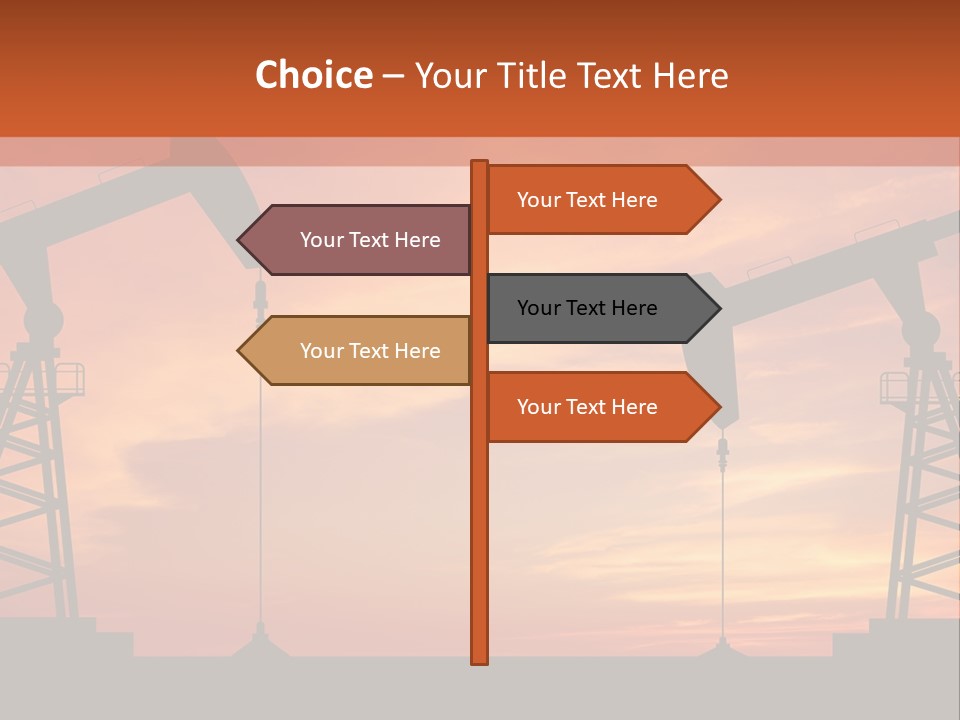 Well Barrel Construction PowerPoint Template