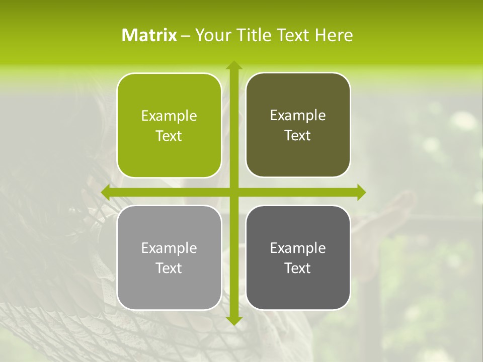 Hammock Comfortable Rest PowerPoint Template