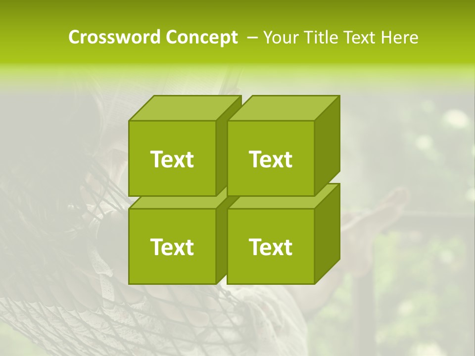 Hammock Comfortable Rest PowerPoint Template