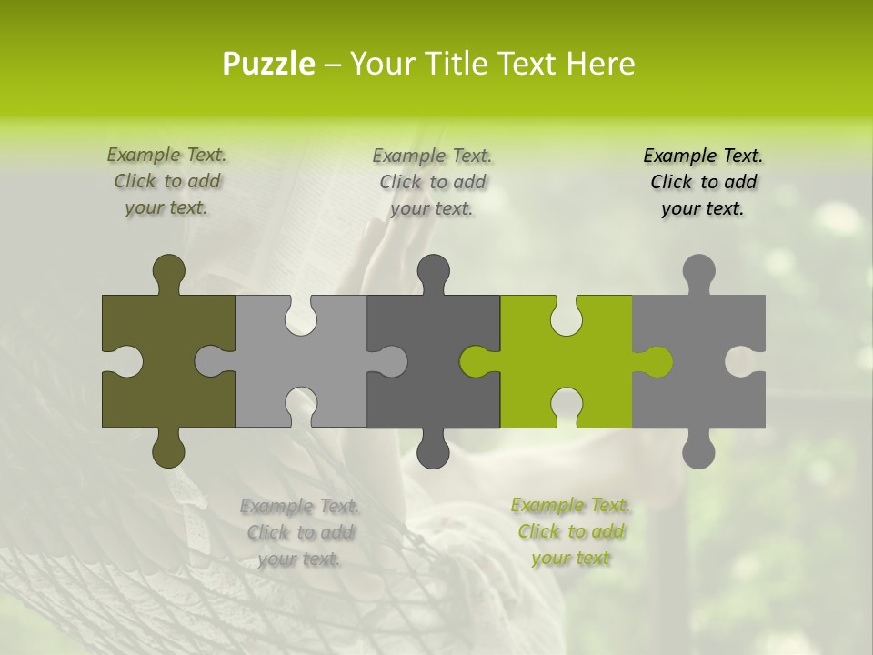 Hammock Comfortable Rest PowerPoint Template