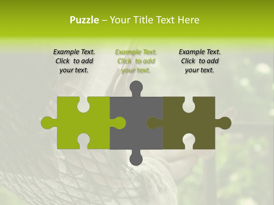 Hammock Comfortable Rest PowerPoint Template