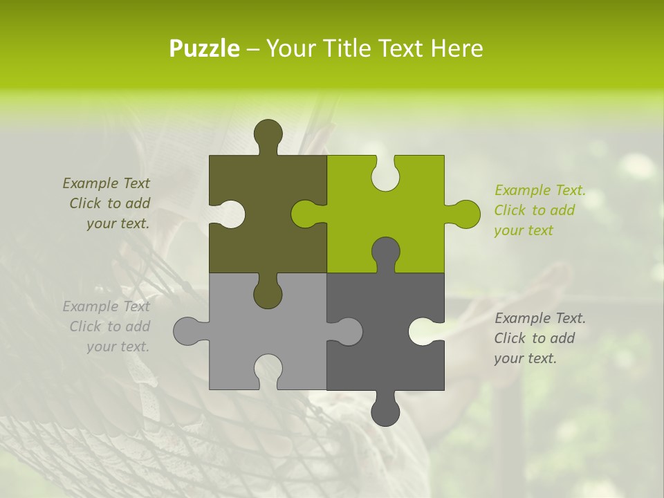 Hammock Comfortable Rest PowerPoint Template