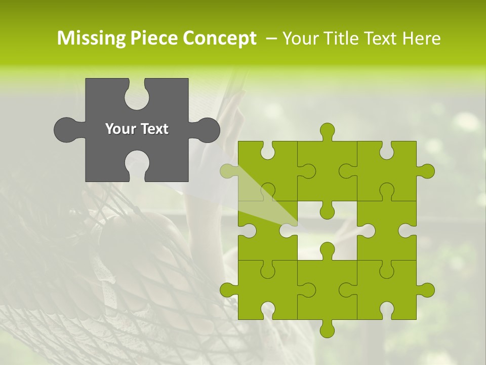 Hammock Comfortable Rest PowerPoint Template