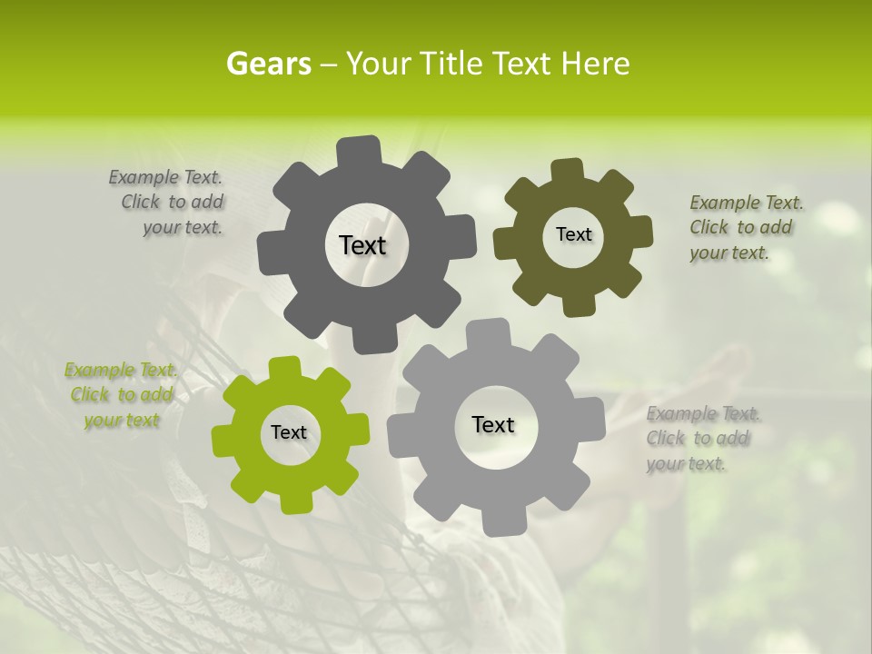 Hammock Comfortable Rest PowerPoint Template