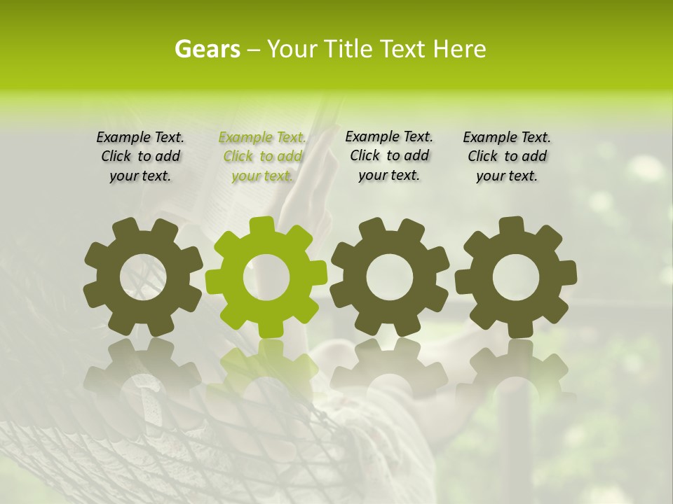 Hammock Comfortable Rest PowerPoint Template