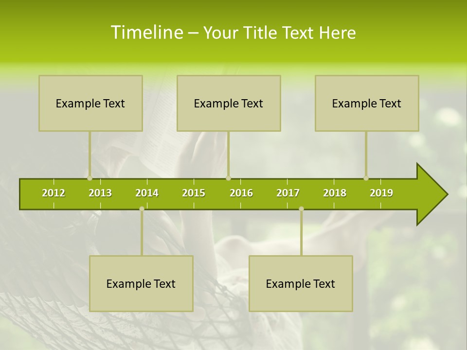 Hammock Comfortable Rest PowerPoint Template