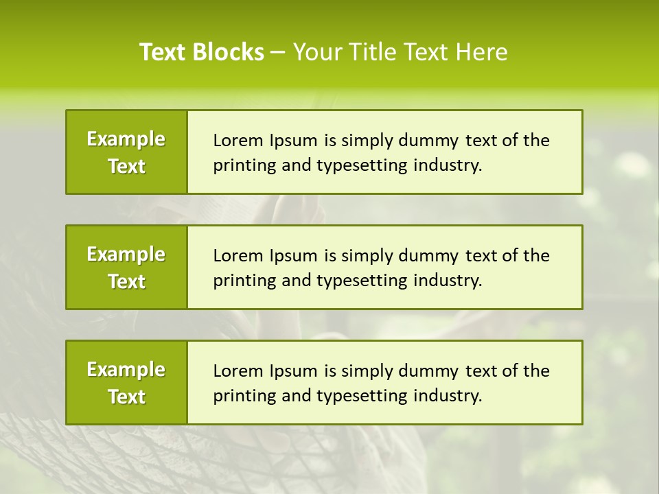 Hammock Comfortable Rest PowerPoint Template