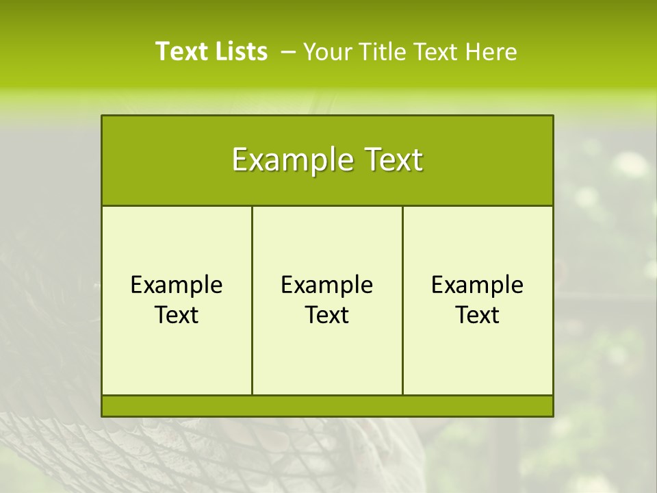 Hammock Comfortable Rest PowerPoint Template