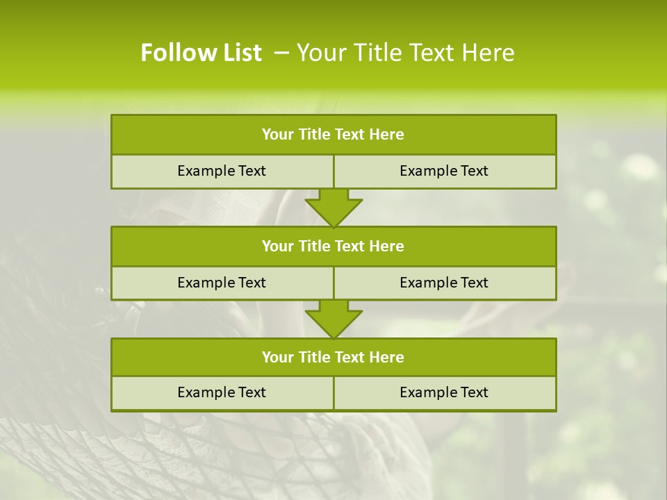 Hammock Comfortable Rest PowerPoint Template