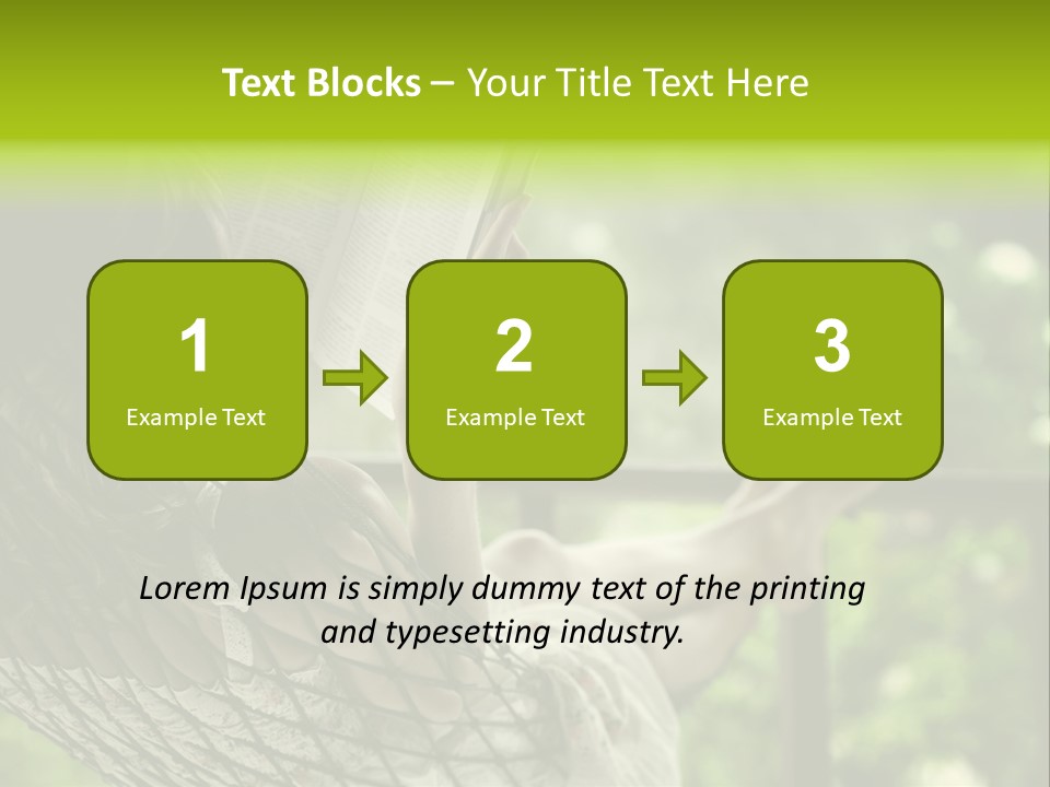 Hammock Comfortable Rest PowerPoint Template