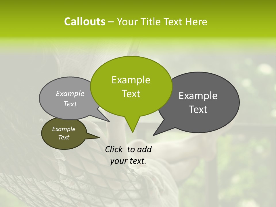 Hammock Comfortable Rest PowerPoint Template