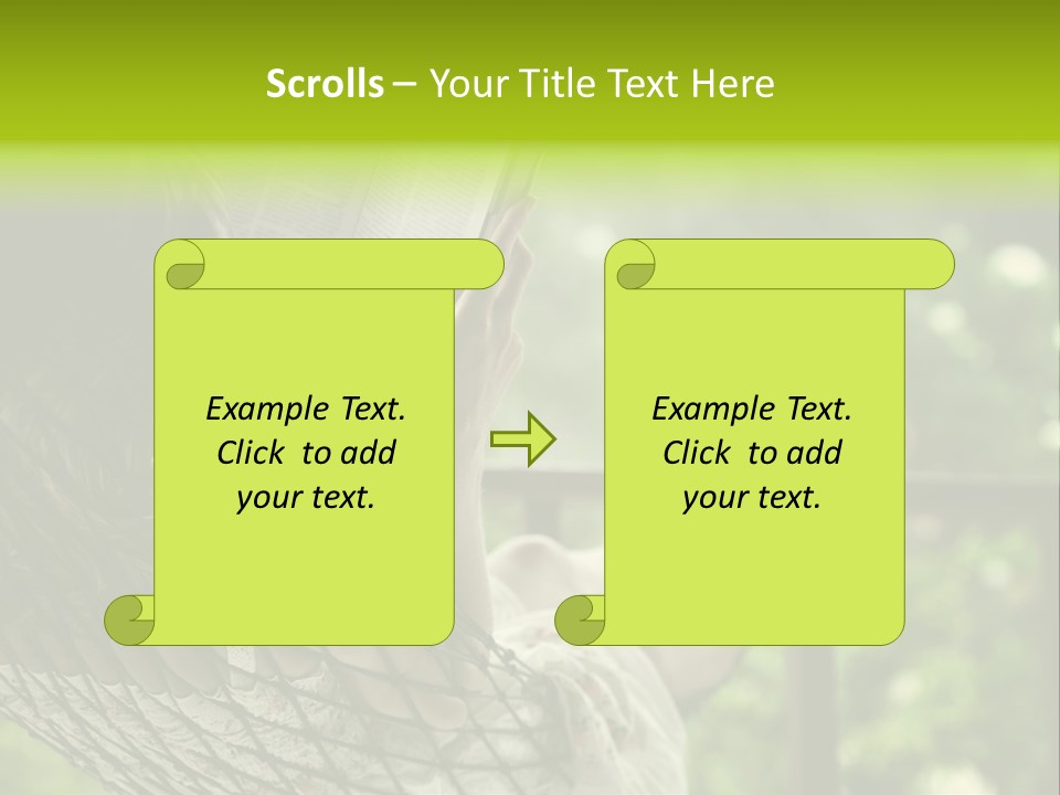 Hammock Comfortable Rest PowerPoint Template