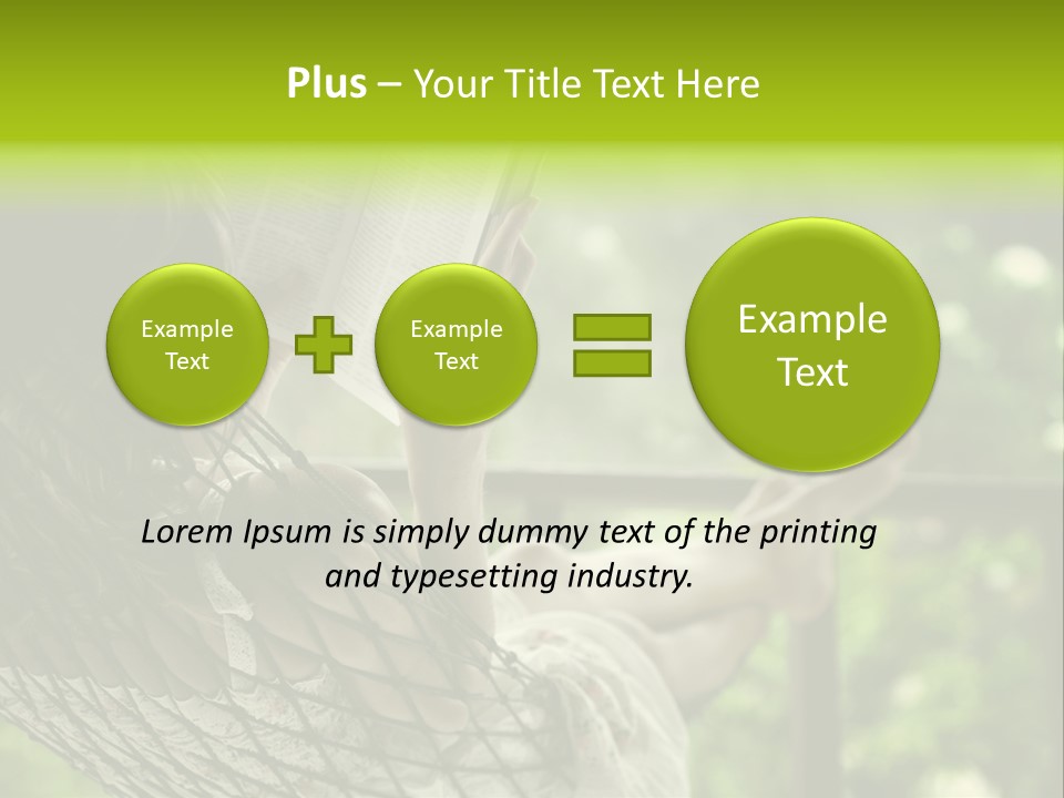 Hammock Comfortable Rest PowerPoint Template