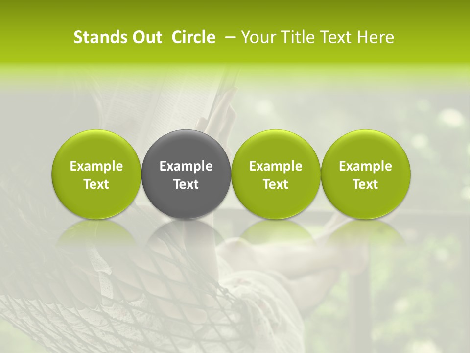 Hammock Comfortable Rest PowerPoint Template