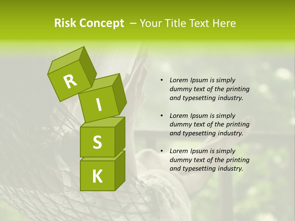 Hammock Comfortable Rest PowerPoint Template