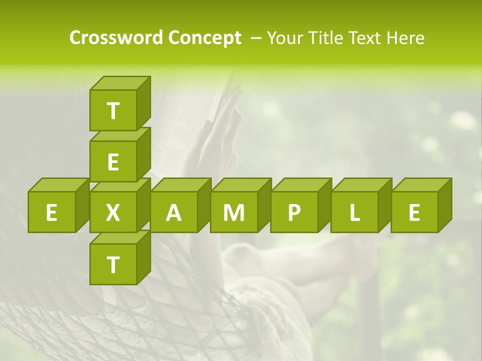 Hammock Comfortable Rest PowerPoint Template