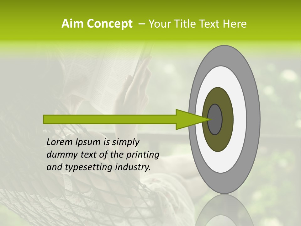 Hammock Comfortable Rest PowerPoint Template