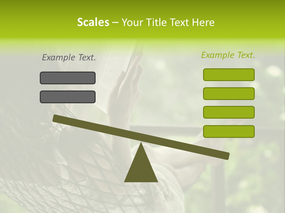 Hammock Comfortable Rest PowerPoint Template