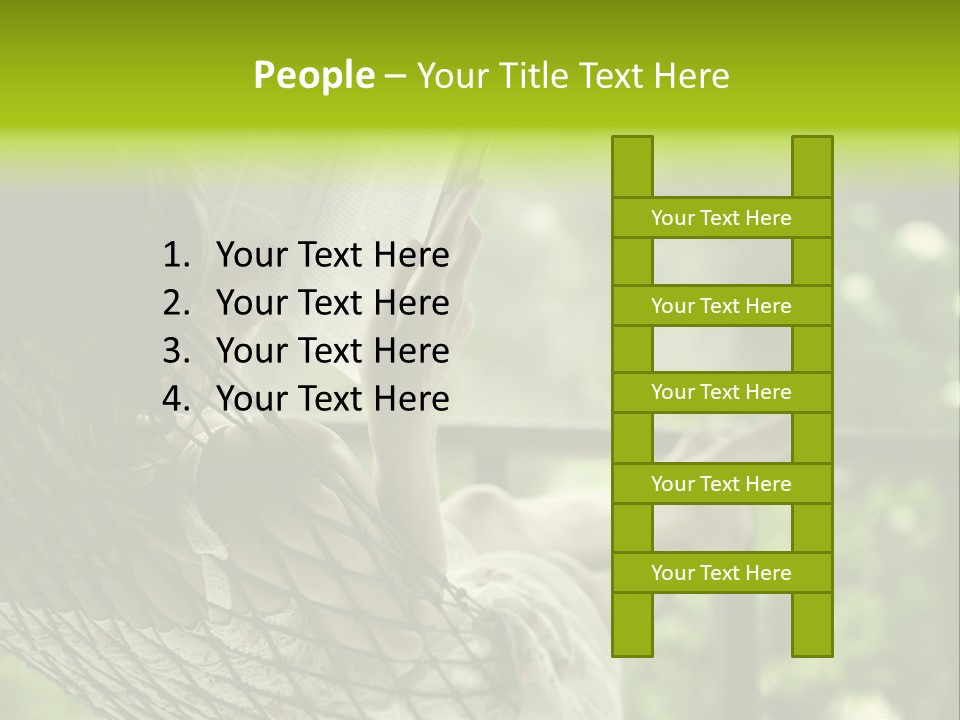 Hammock Comfortable Rest PowerPoint Template