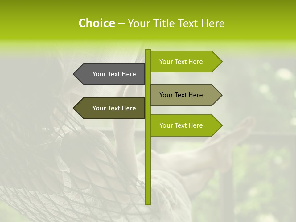 Hammock Comfortable Rest PowerPoint Template