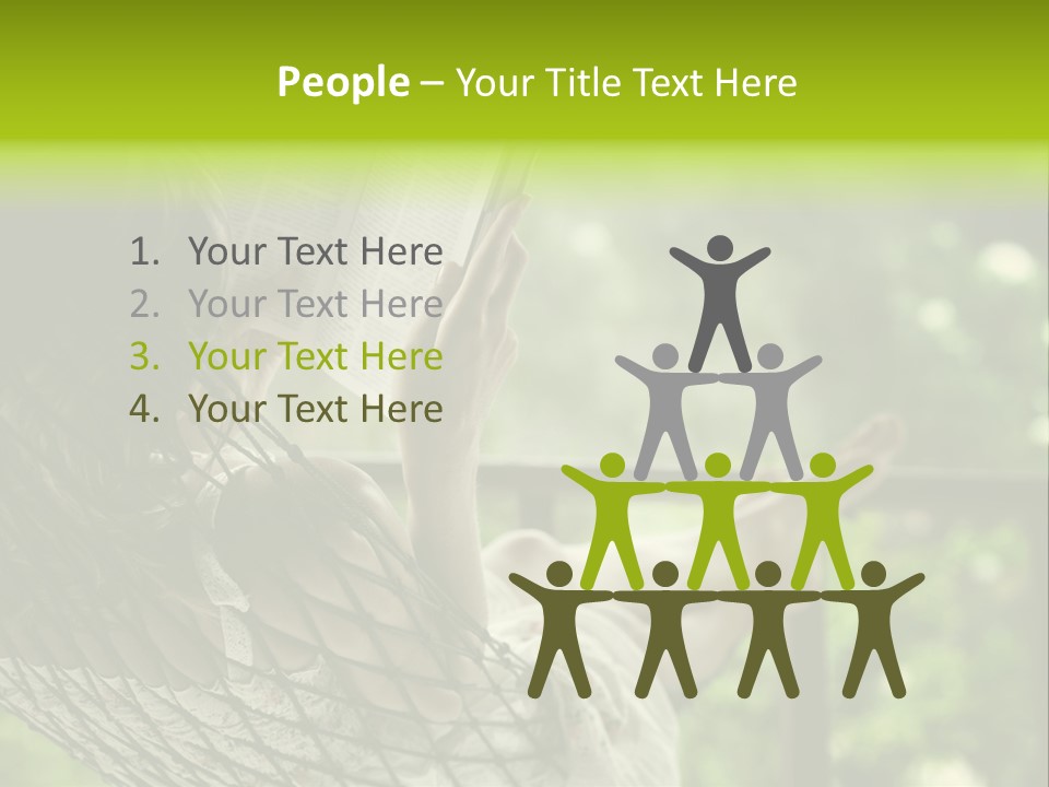 Hammock Comfortable Rest PowerPoint Template