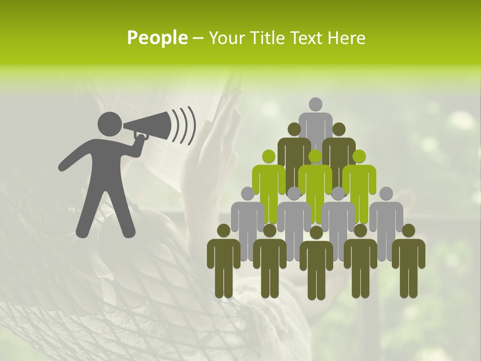 Hammock Comfortable Rest PowerPoint Template