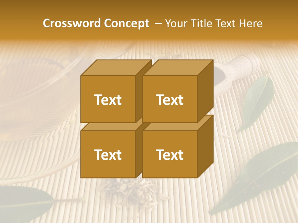 A Cup Of Tea Next To A Wooden Spoon PowerPoint Template