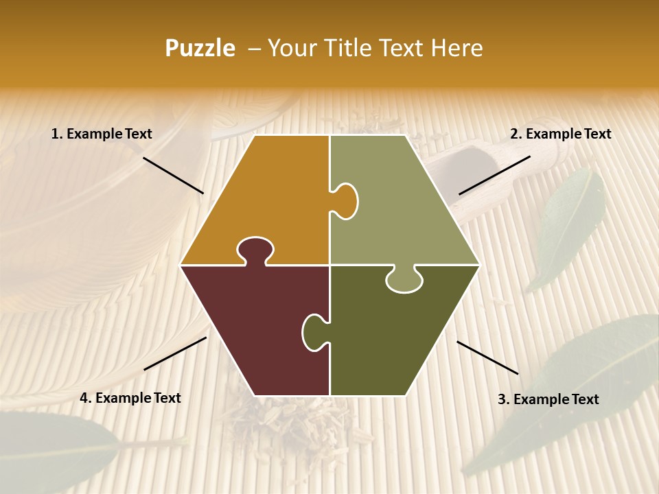 A Cup Of Tea Next To A Wooden Spoon PowerPoint Template