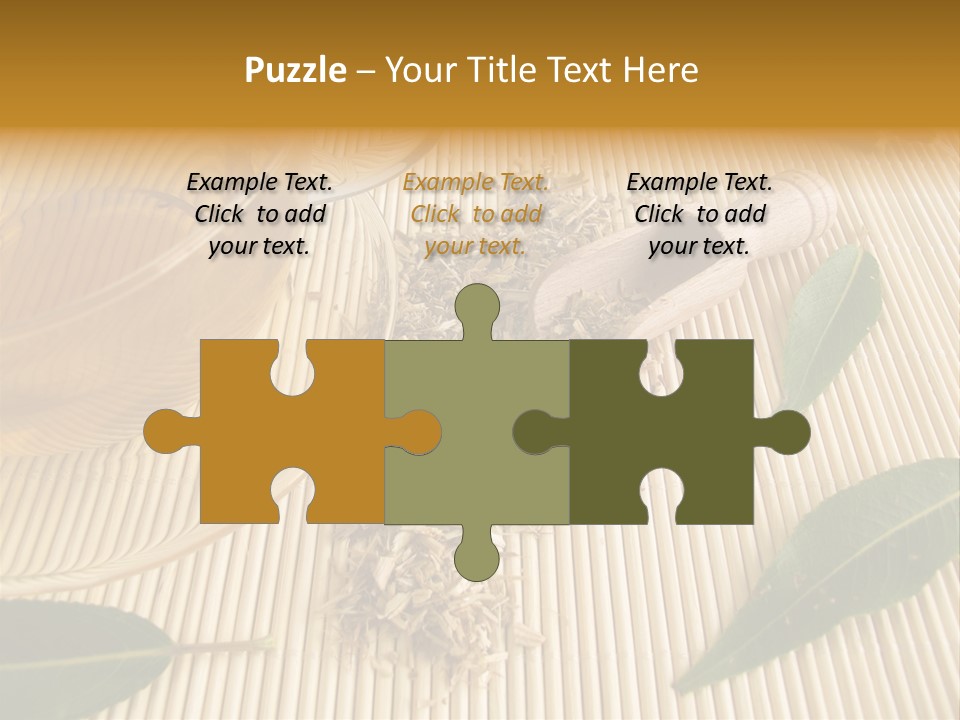 A Cup Of Tea Next To A Wooden Spoon PowerPoint Template