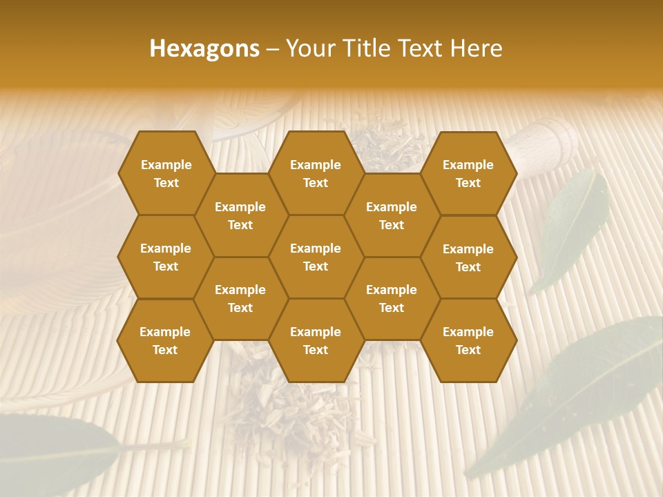 A Cup Of Tea Next To A Wooden Spoon PowerPoint Template