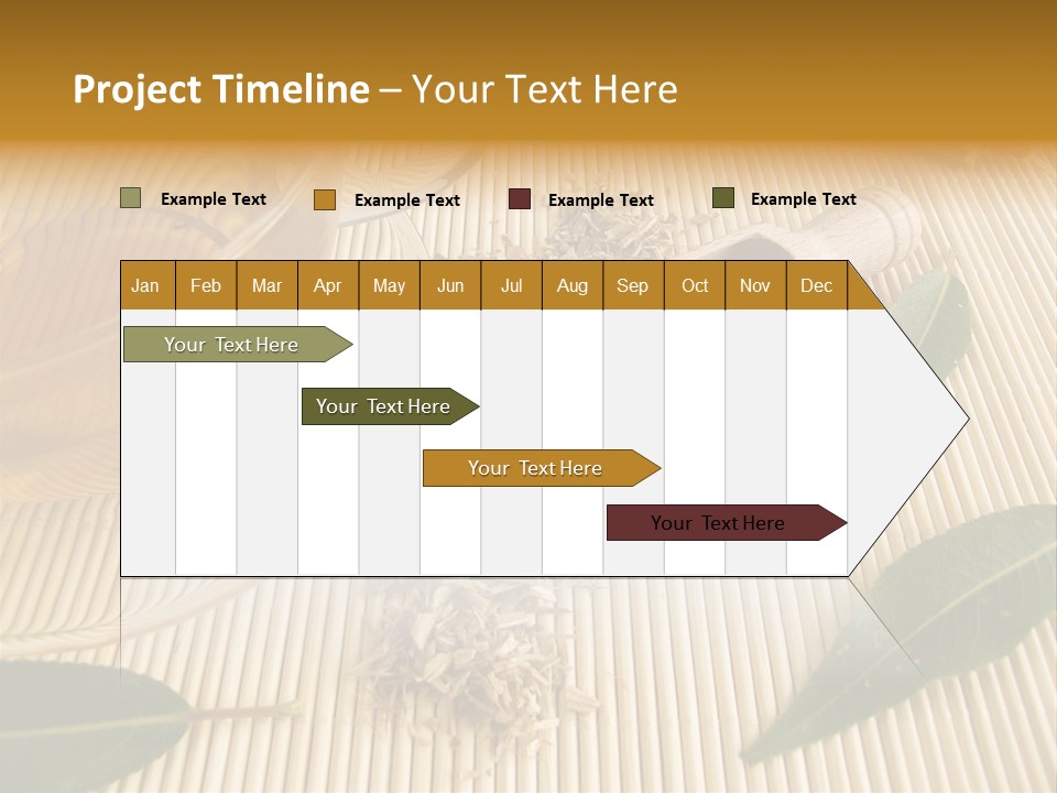 A Cup Of Tea Next To A Wooden Spoon PowerPoint Template