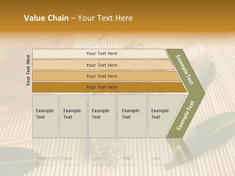 A Cup Of Tea Next To A Wooden Spoon PowerPoint Template