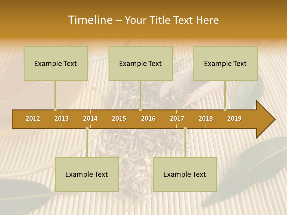 A Cup Of Tea Next To A Wooden Spoon PowerPoint Template