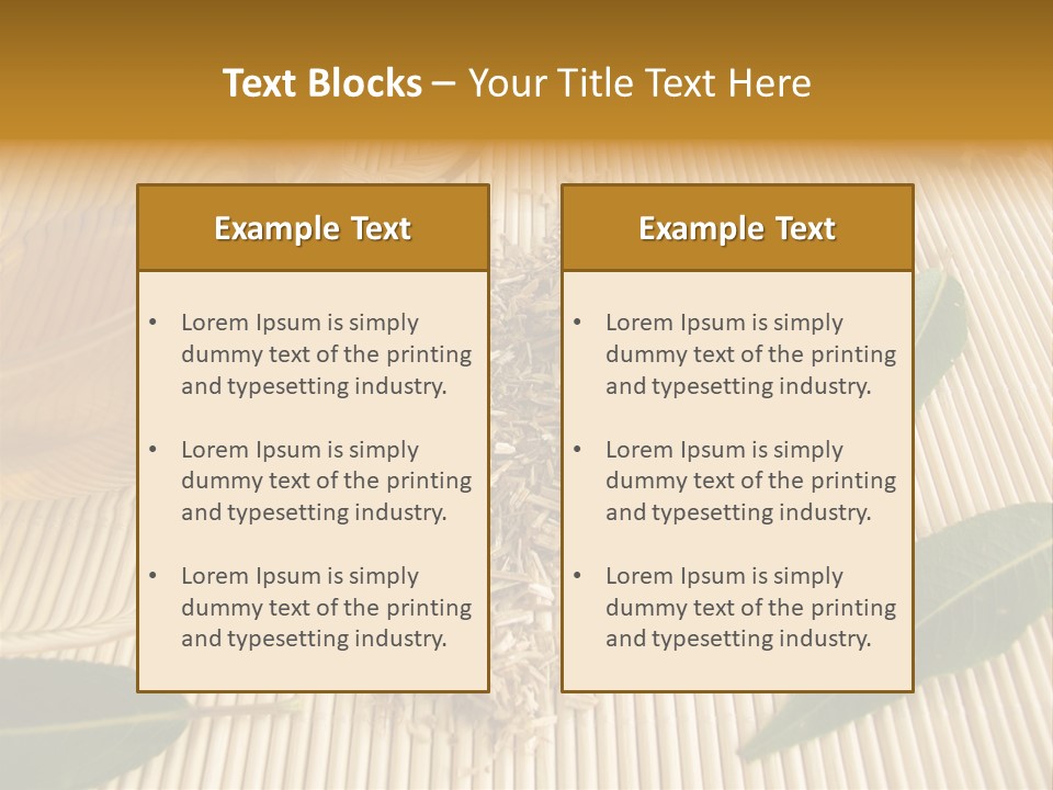 A Cup Of Tea Next To A Wooden Spoon PowerPoint Template