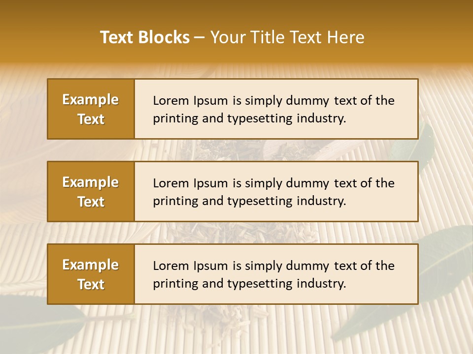 A Cup Of Tea Next To A Wooden Spoon PowerPoint Template