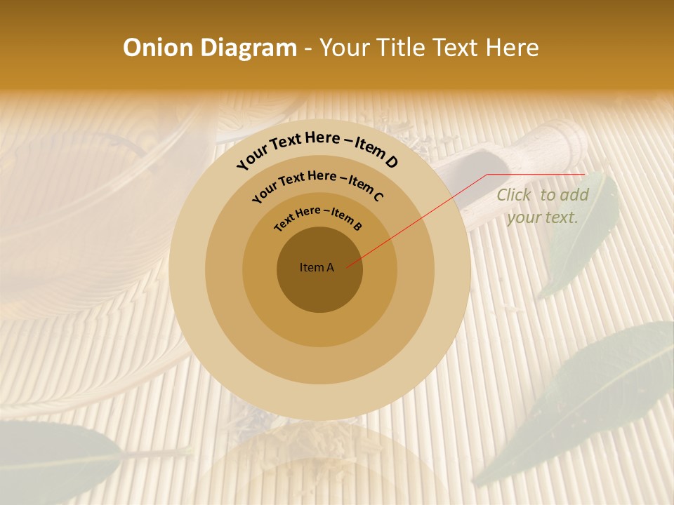 A Cup Of Tea Next To A Wooden Spoon PowerPoint Template
