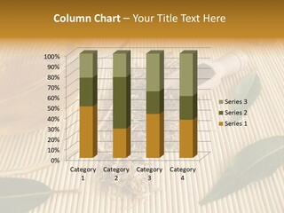 A Cup Of Tea Next To A Wooden Spoon PowerPoint Template