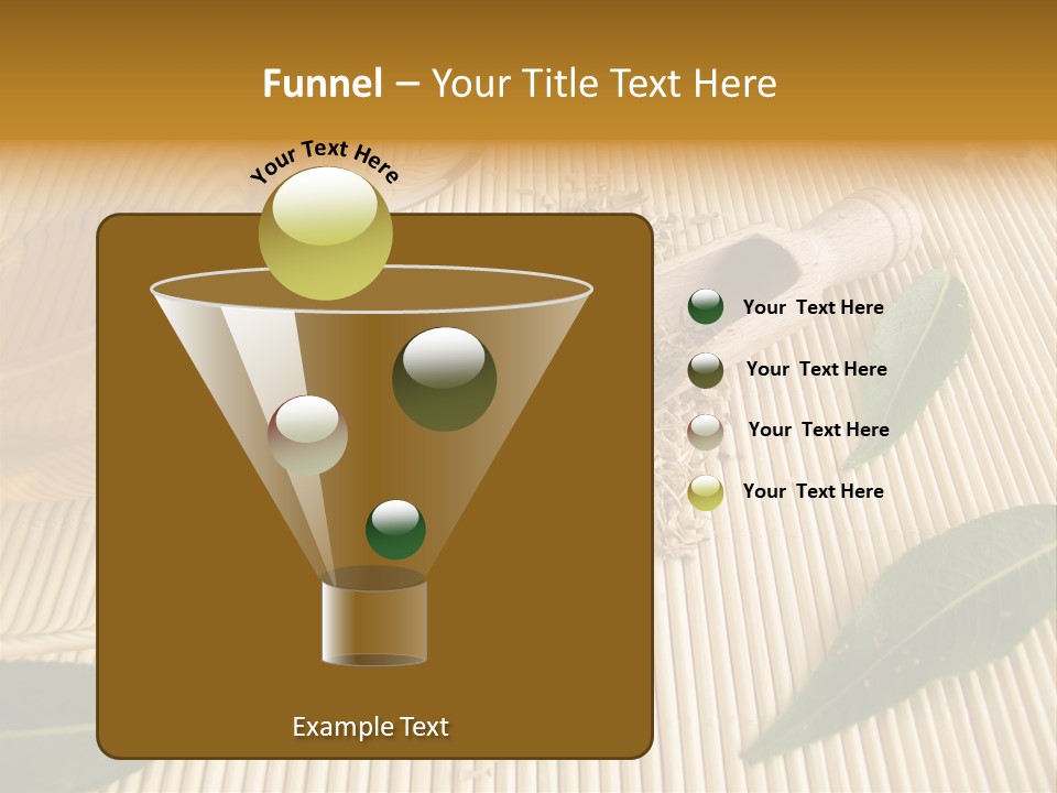 A Cup Of Tea Next To A Wooden Spoon PowerPoint Template